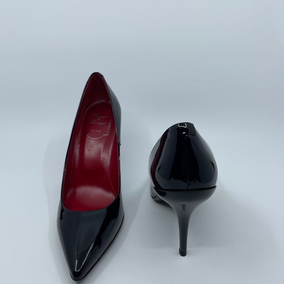 Roger Vivier Black and Red Stiletto Heels - Picture 4 of 6